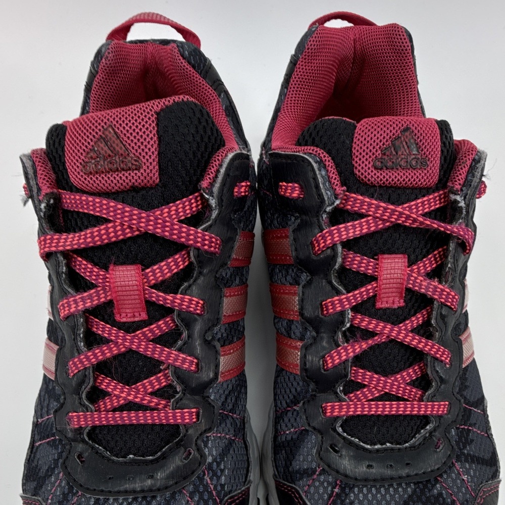 adidas Thrasher Womens 8.5 Running Shoes Black Pink Breathable Low Top C76331 - Picture 3 of 11